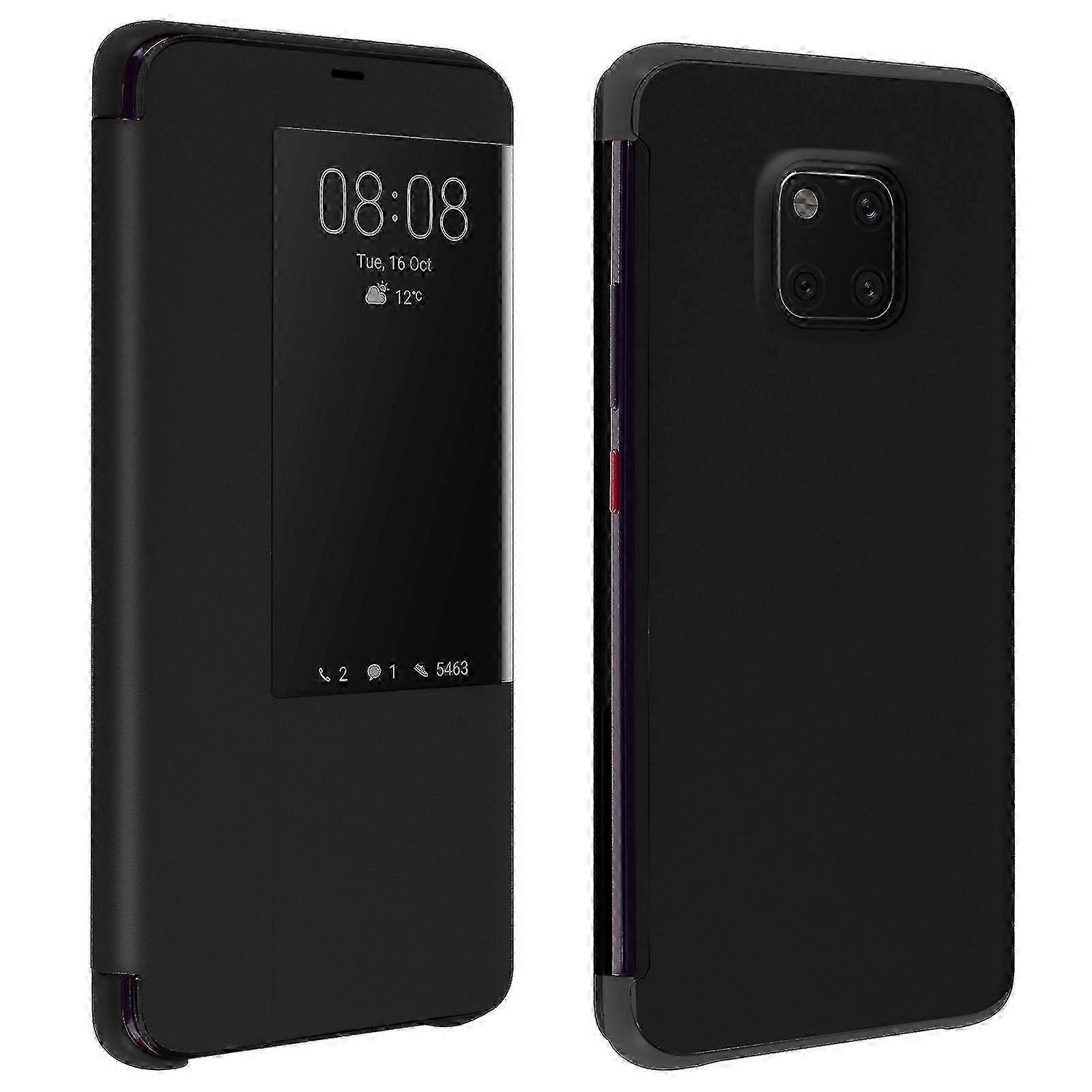 Mate 20 Pro Folio Case With Window Time Display Video Stand Rose Gold