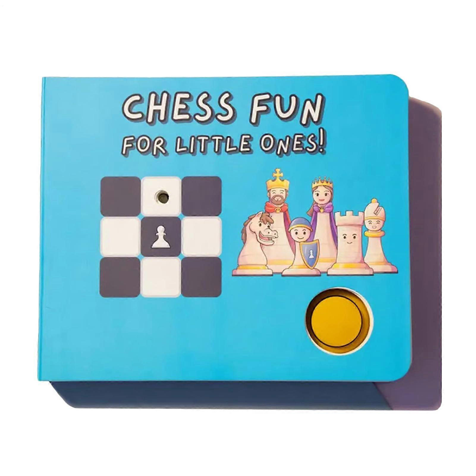 Chess Fun For Little Chess Learning Book, Kids Strategy Game, Portable, Develops Skills, 18x15x2.5 cm, Unisex