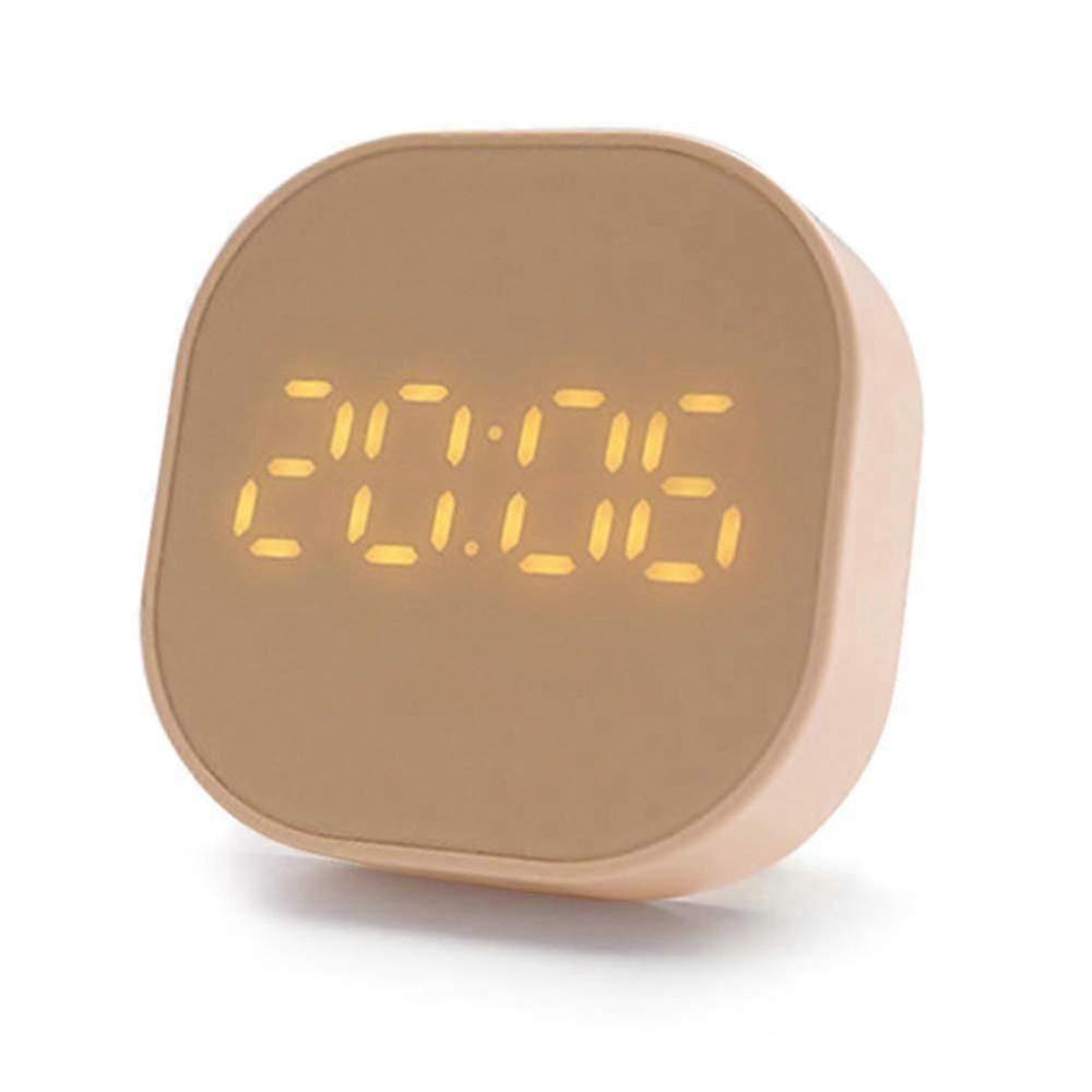 Small Cube Digital Loud Alarm Clock Bedside Non Ticking, Countdown Function Kitchen Timer