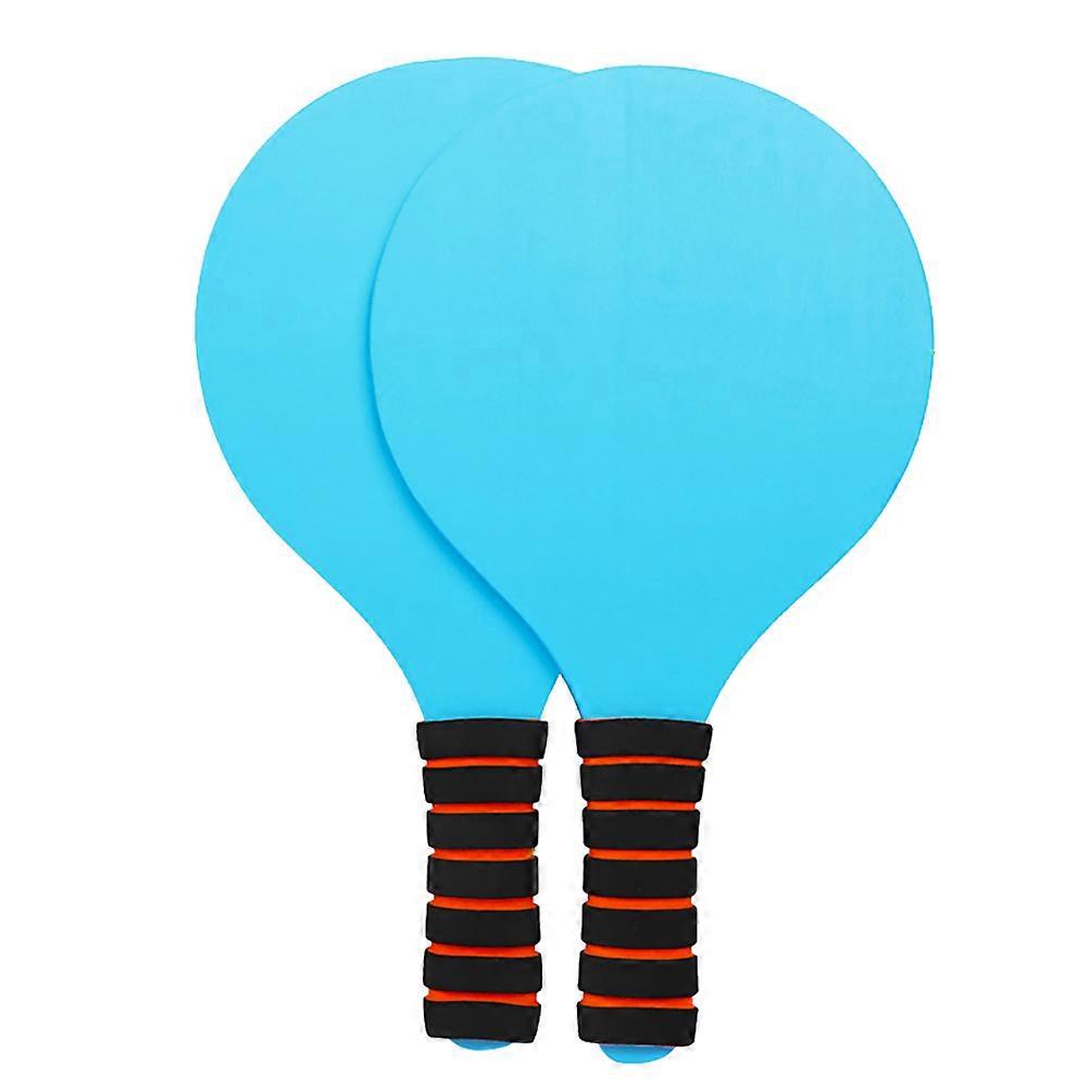 1 Çift Komik Ahşap Badminton Kürekleri Plaj Topu Oyun Kürekleri Çocuklar Yetişkinler için