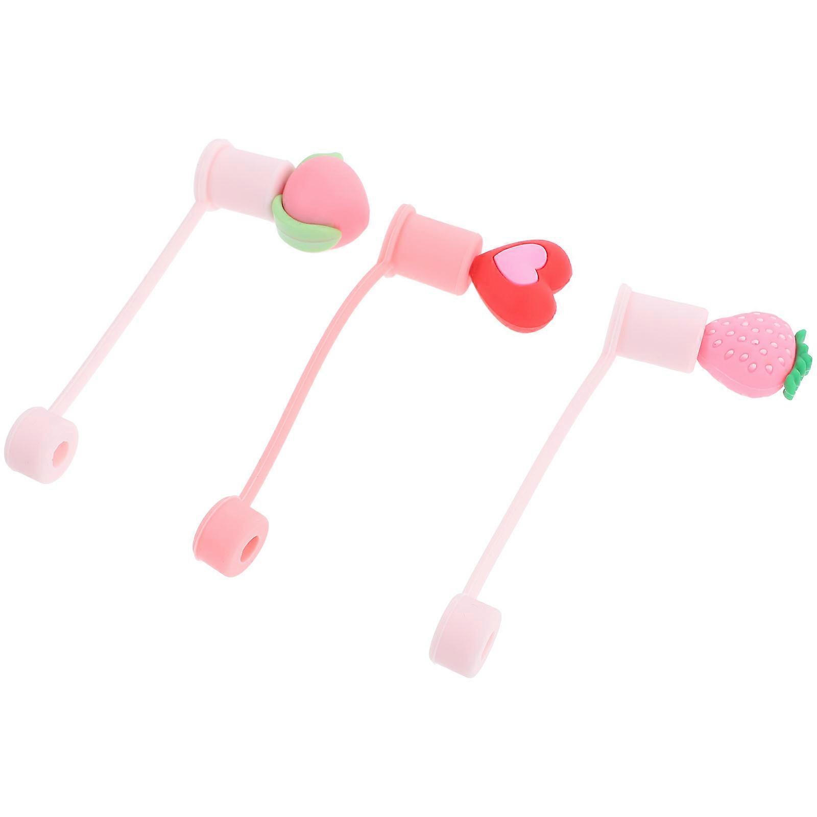 Reusable Straw Covers For Outdoor Activity Assorted Color Protective 3Pcs