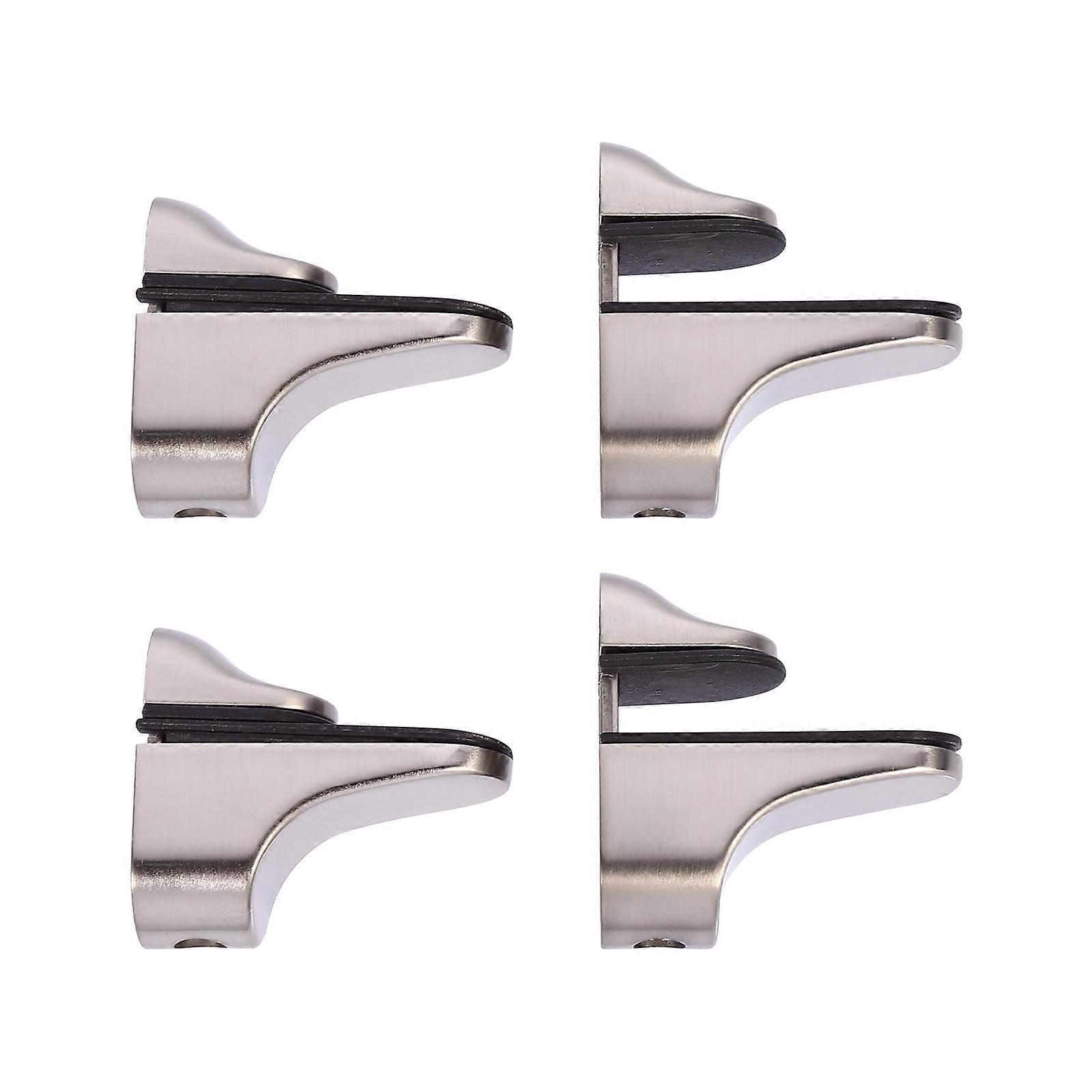 Glass Shelf Bracket with Zinc Alloy Material Silver Color for Holding Use Adjustable Design Fits 320mm Glass