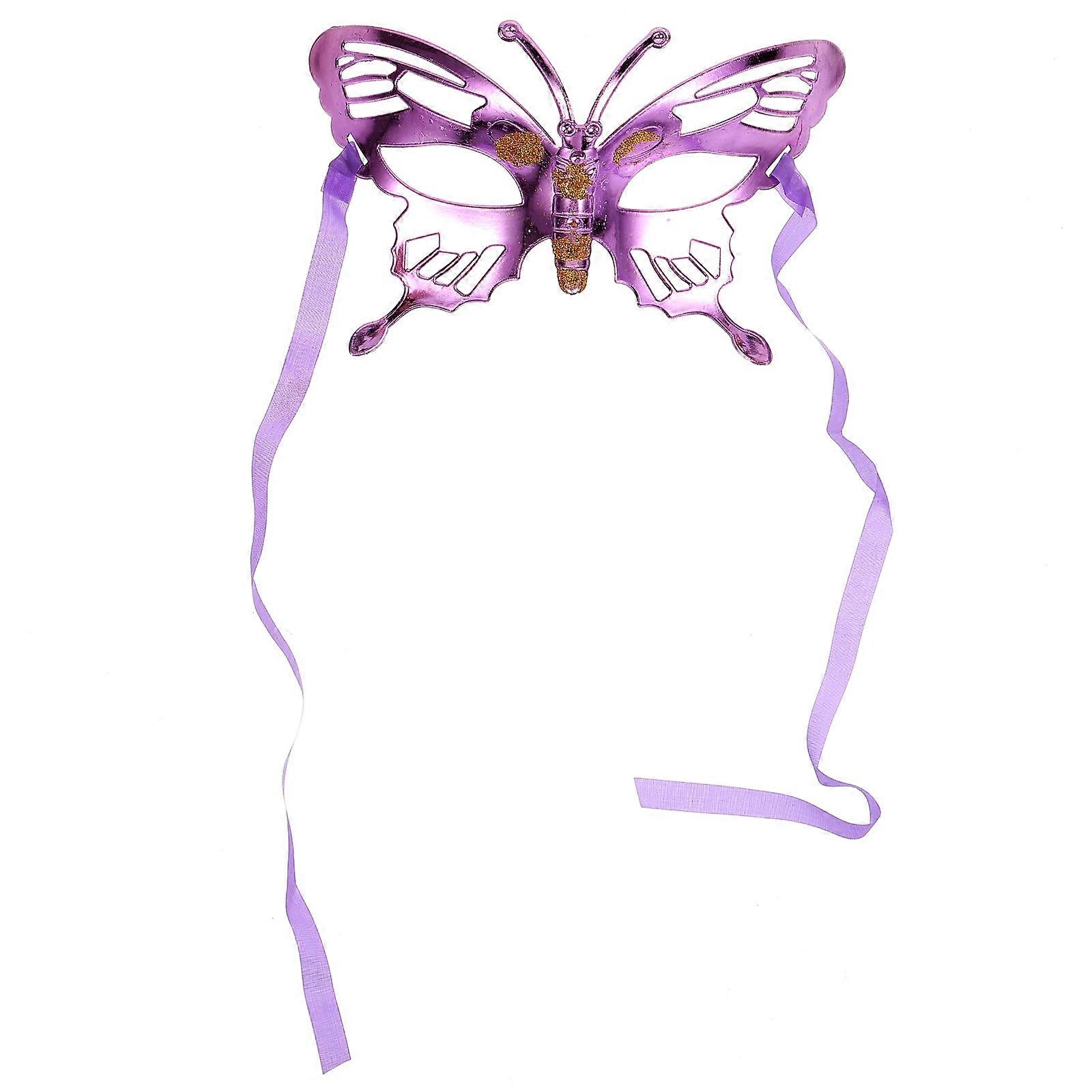 Animal Mask Accessory for Halloween and Dance Performances in Purple Lightweight Plastic 1Pack