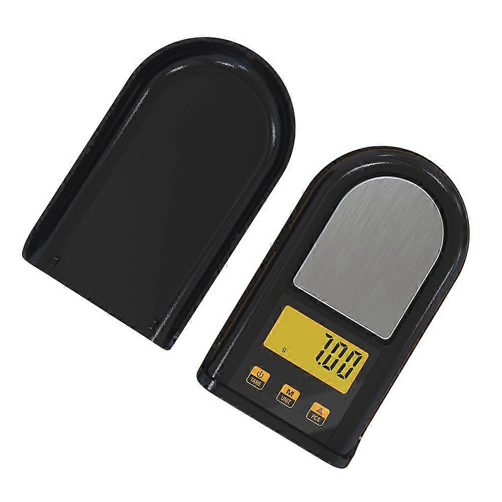 Black Electronic Scale for Home Use with LCD Display and Compact Design 1pc