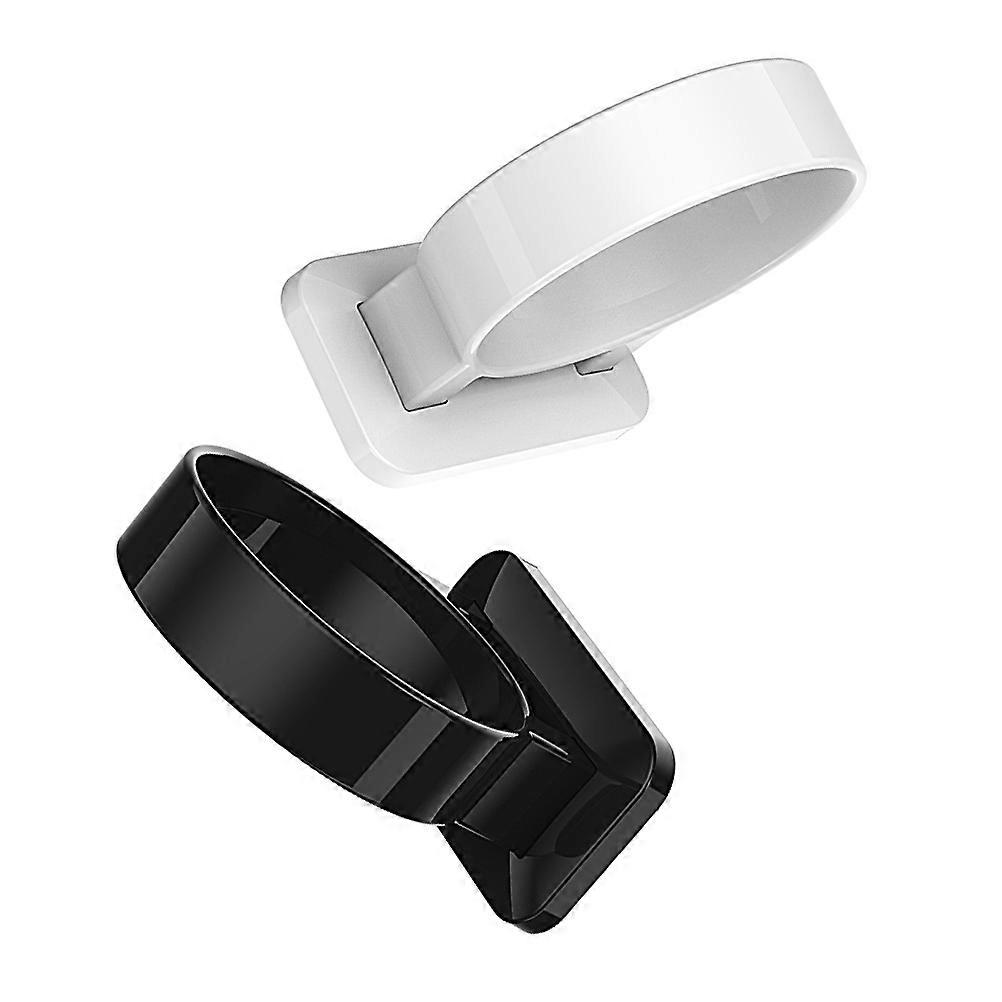 Hair Dryer Holder 2Pcs Wall-mounted Bathroom Storage Solution For General Users Rounded Edge Design