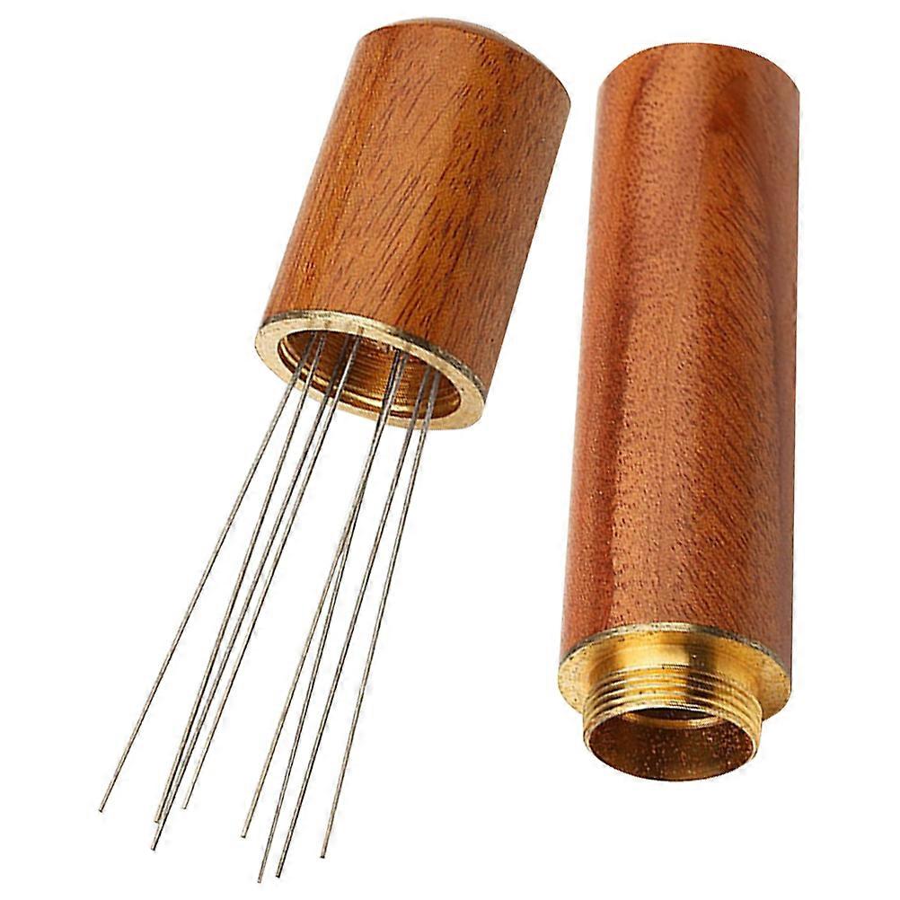 Durable Coffee Stirring Tool with Wooden Handle for Making Perfect Espresso at Home or Cafe
