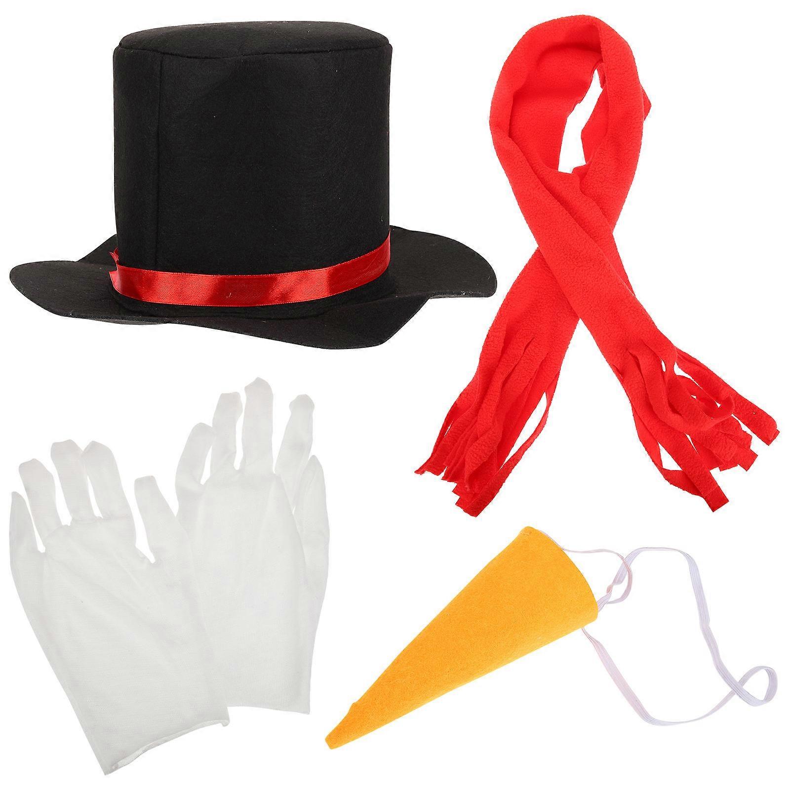 Snowman Decorations Props DIY Kit 1 Set Made Of Material Versatile For Halloween And Christmas Festivities