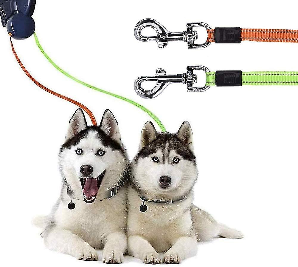 thumbnail image 5 of Correa de perro retráctil doble, correa de perro retráctil flexible de 3 m Correa doble, 5 of 5