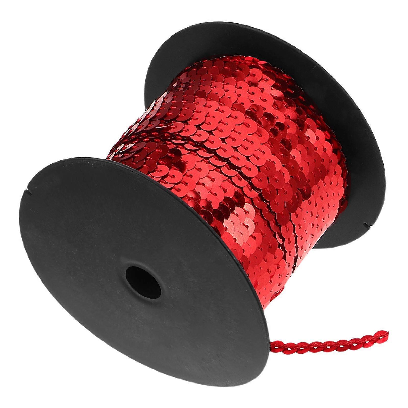 Elastic Sequin Trim Ribbon Stretch Yards for DIY Clothing, Crafting & Sewing Projects Eye Catching Decorative Paillettes for Creative Designs