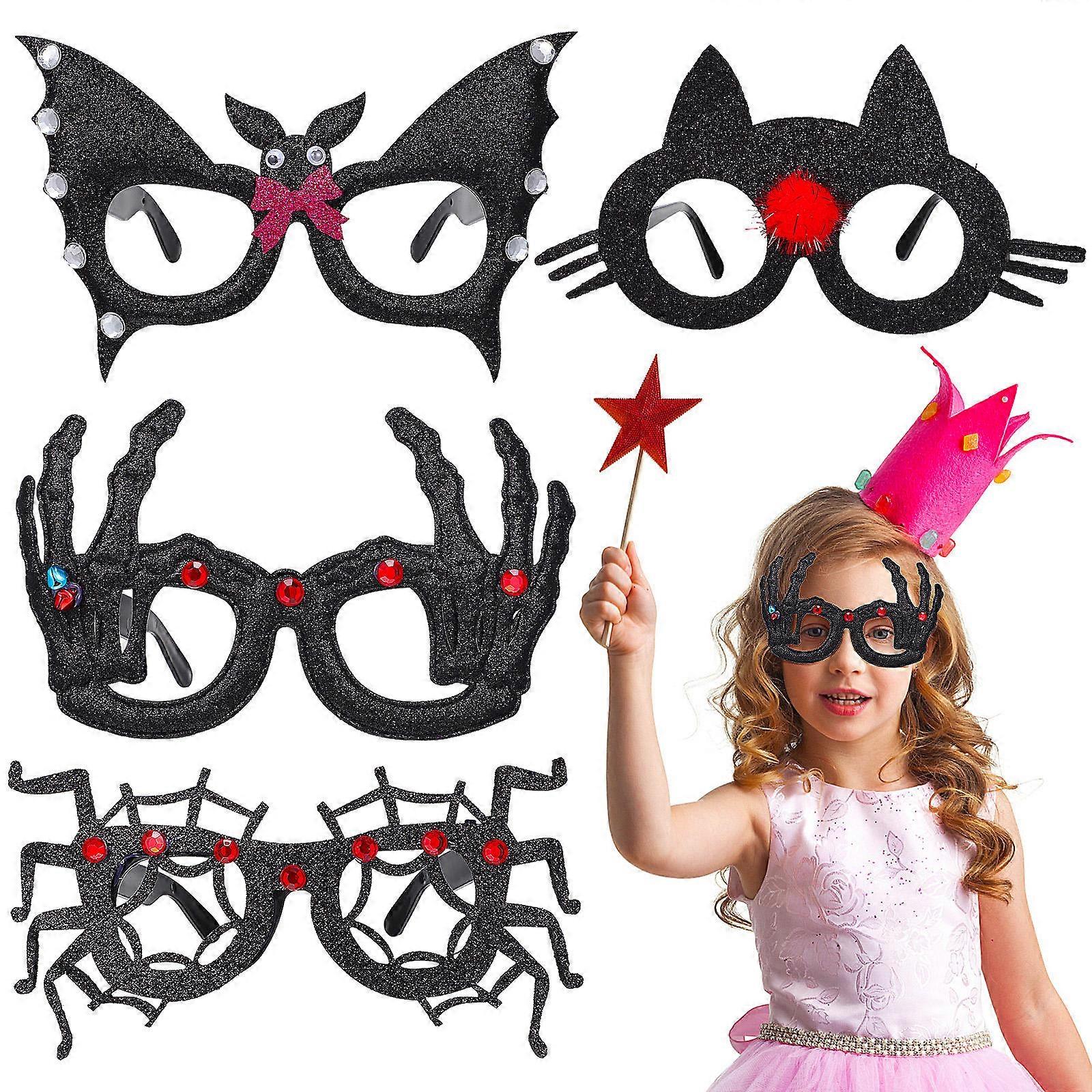 Halloween Decorative Frames 4Pcs Assorted Color Plastic Protection For Adults And Party Attendees