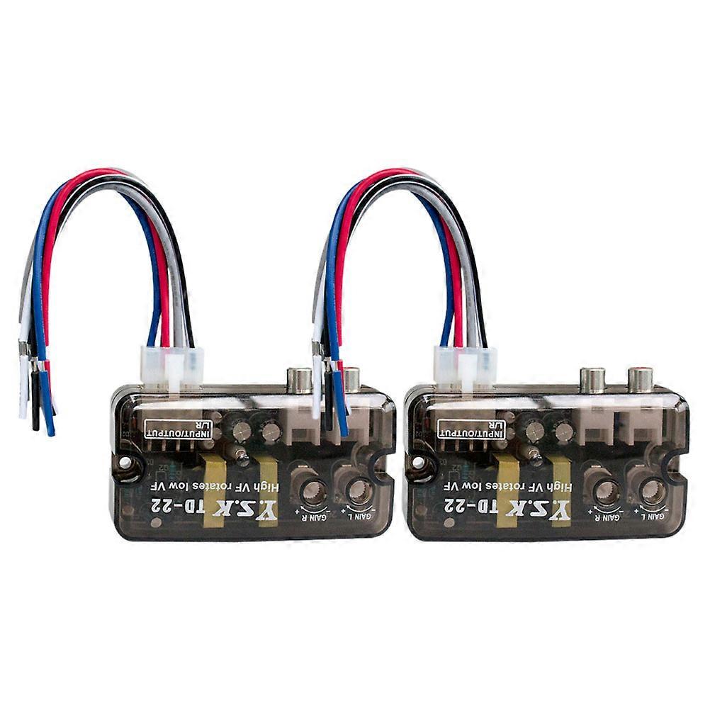 Car Audio High to Low Level Converter with Frequency Delay for Amplifier Quick Setup Line Output Adapter for