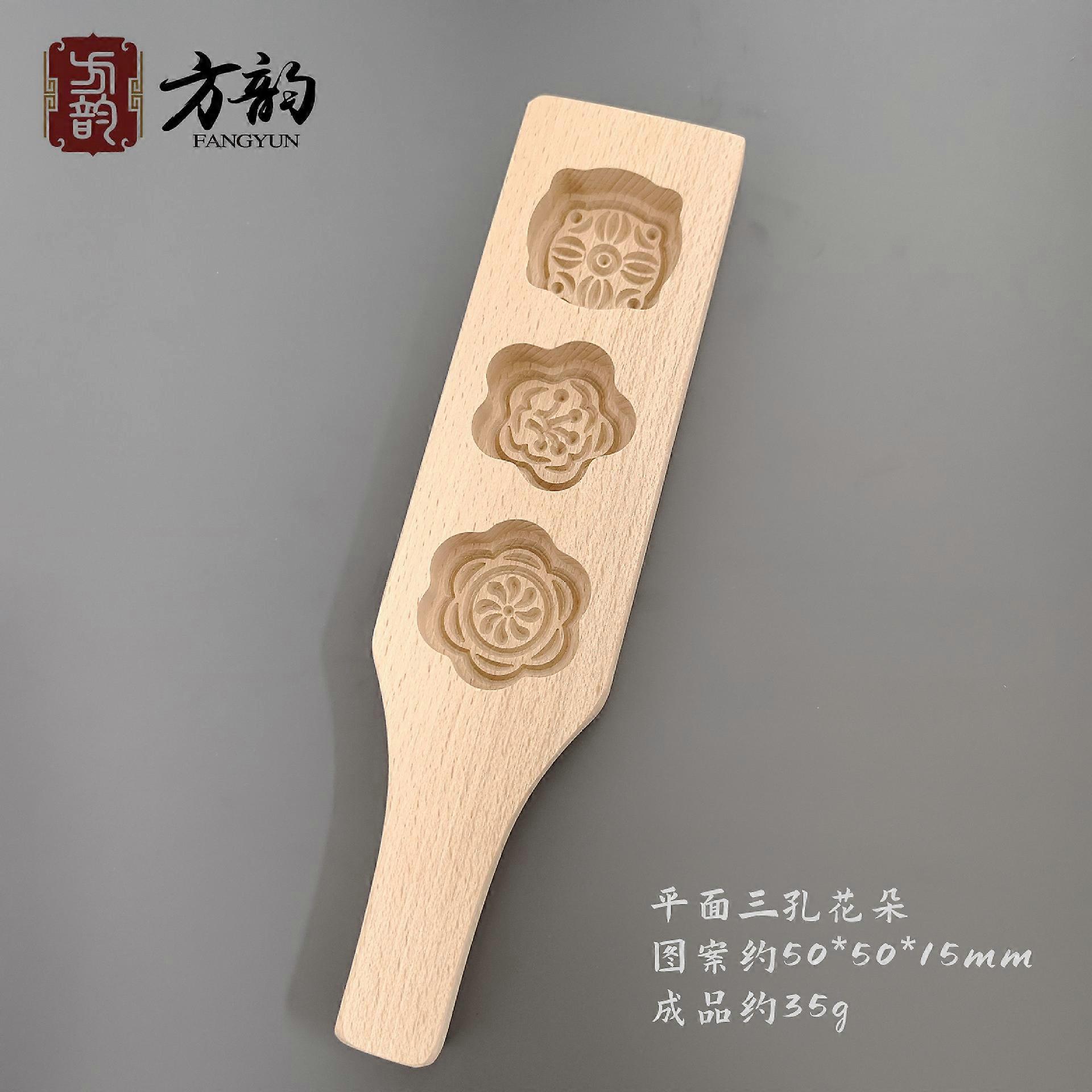 Three hole mold wooden pasta mold