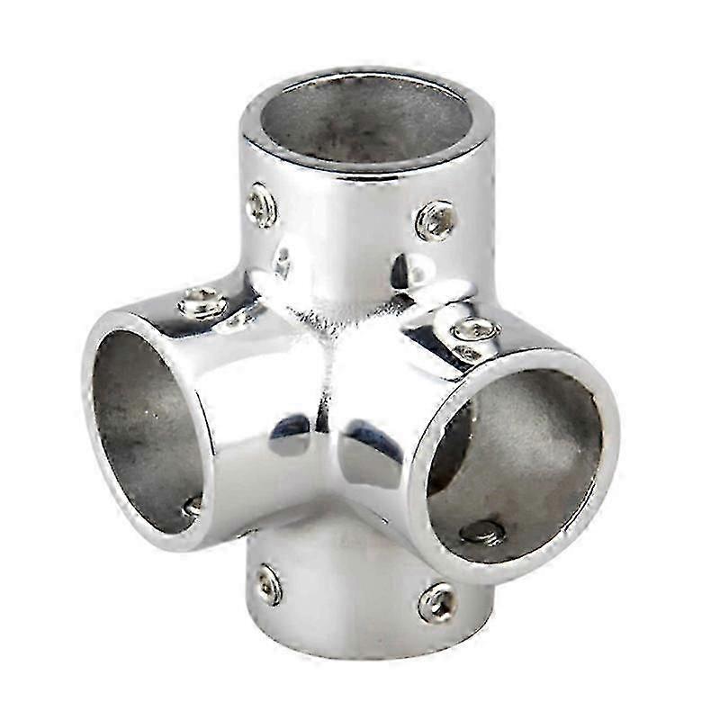 Edelstahl Stahl Boot Rohr 4 Wege Verbinder - Gut