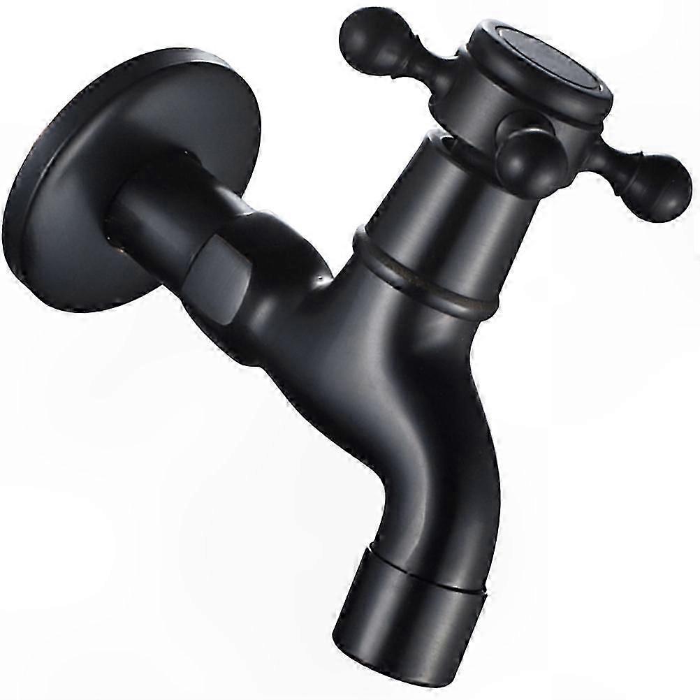 Classic Wall-Mounted Basin Taps with Rust-Resistant Finish for Bathroom Use