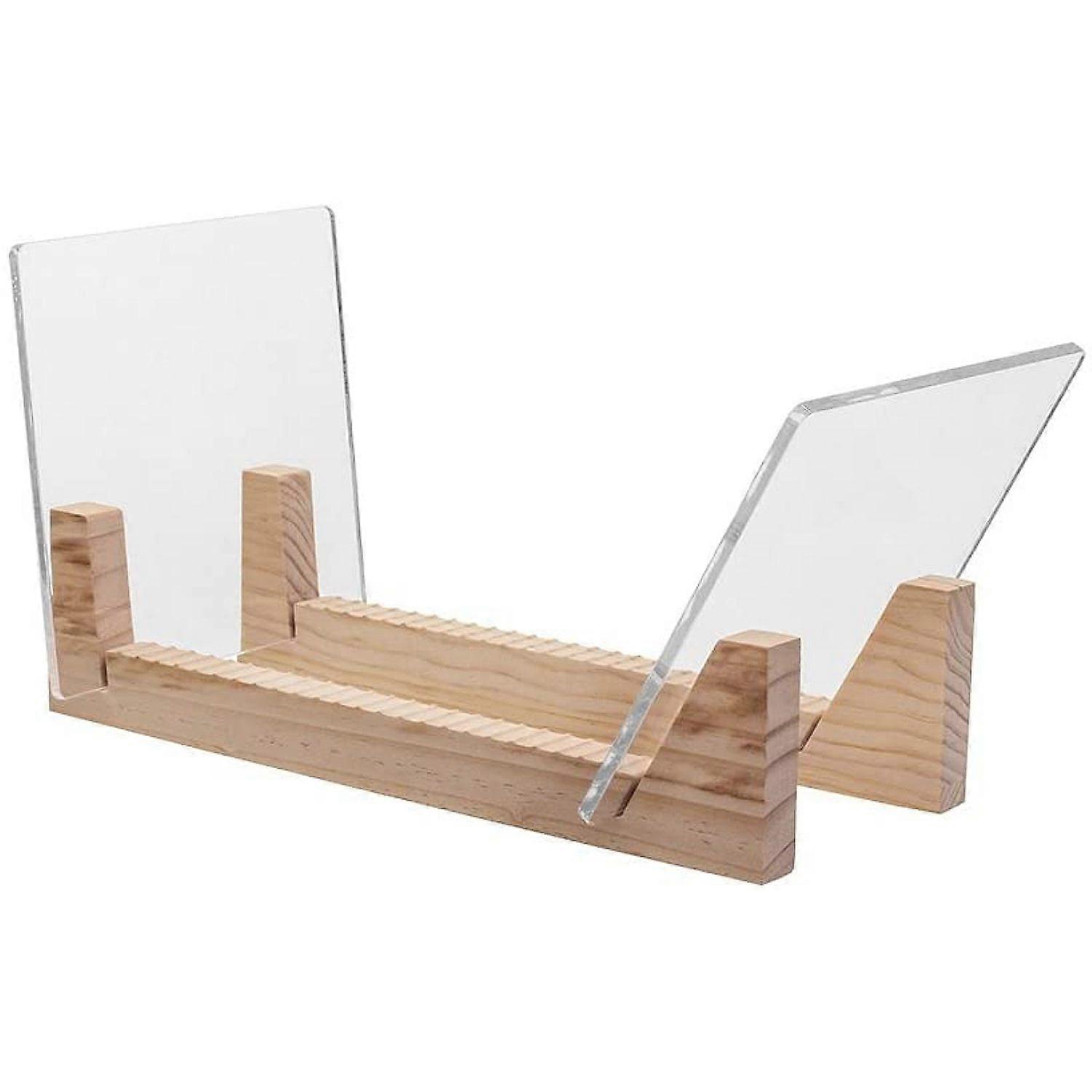 Modern clear acrylic vinyl record display stand