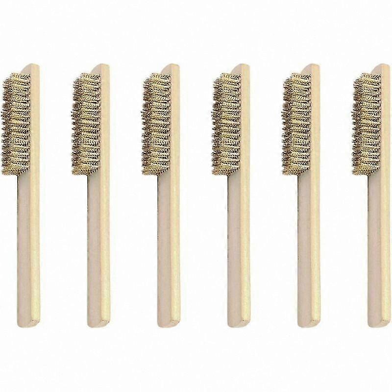 6-Pack Wire Brush Set for Rust Removal and Cleaning Tasks