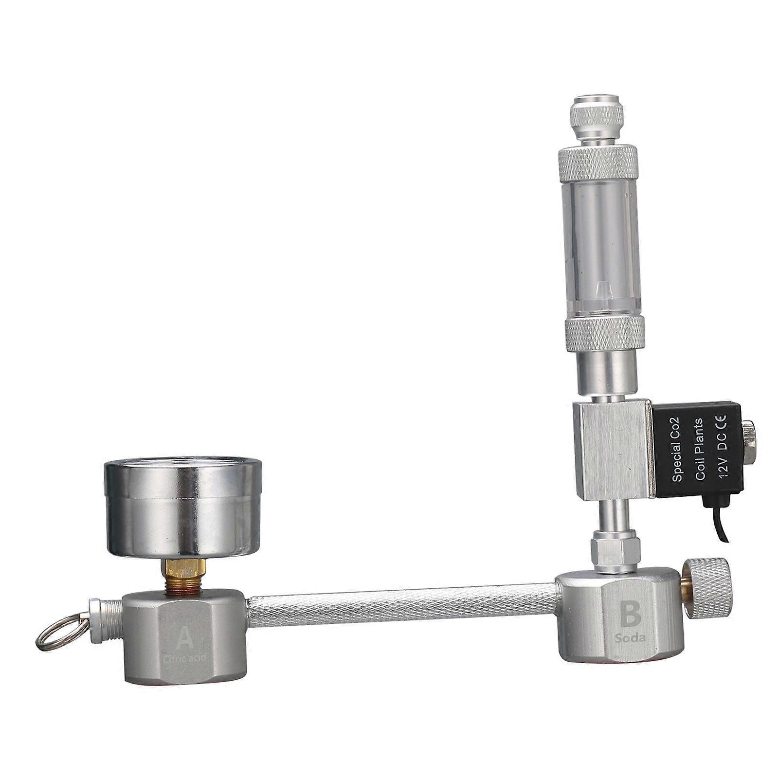 Aquarium CO2 Generator System Kit with Solenoid Valve Bubble Counter and Check Valve Carbon Dioxide Reactor Kit for Plant Growth