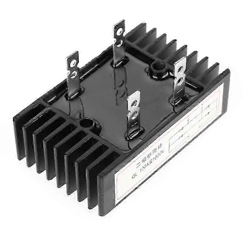 1pc 100A AMP 1600V Voltage 2-phase Bridge Rectifier with Diode High Black Power