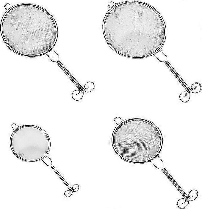 4 Pcs Tea Sieve Corrosion Resistant Tea Strainers Multifunctional Tea Filter for Cooking