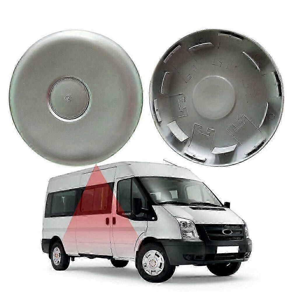 2 Pcs for Transit Mk6 Mk7 Mk8 Front Wheel Centre Caps Trims Twin Rear Wheel YC151130DD YC15-1130-DD 1573029Silver SZRH A-DS