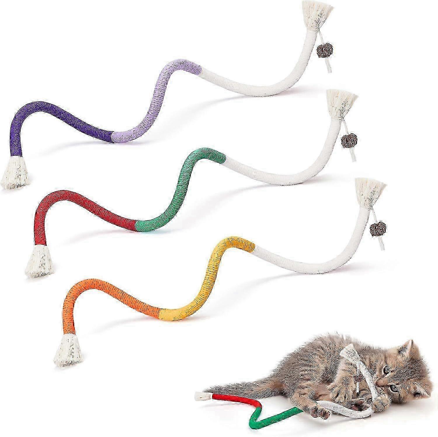 Interactive Cat Rope Toys for Play, Exercise & Training - Durable & Fun for Indoor Cats