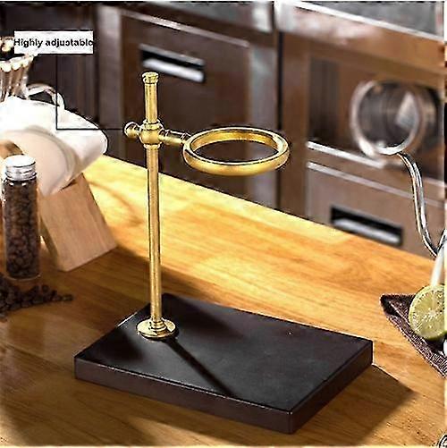 Wood Base Hand Coffee Filter Holder Adjustable Filter Holder