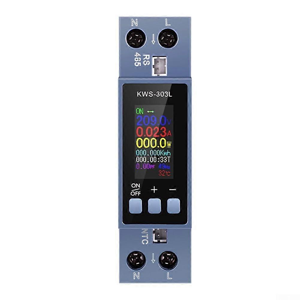 0.96 Inch 2 Phase AC Meter Voltage Current Power Meter 040A Wifi/485 Wireless Voltage And Current Monitor For Quick Access To Data(KWS303L)
