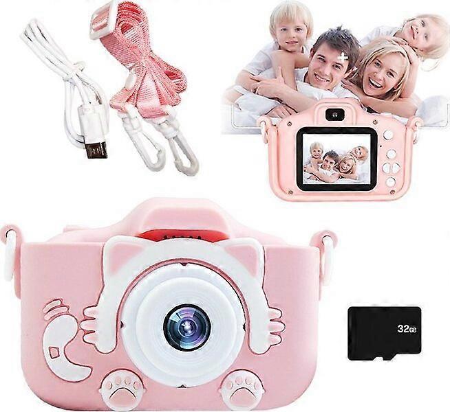 Digital camera, rubber material 32GB card, suitable for boys over 3 years old