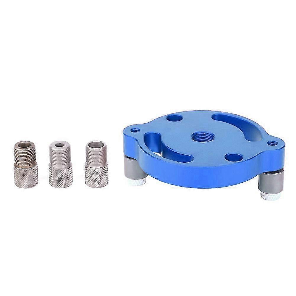 ウッドパネルホールパンチャーアルミニウム合金センターパンチングゲージ木工ツールX600-1-ブルー