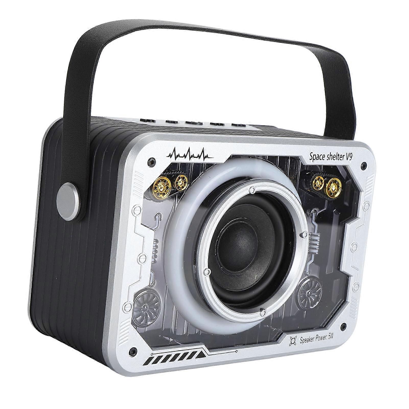 Kids Karaoke Machine Wireless Bluetooth Speaker with Mic Silver