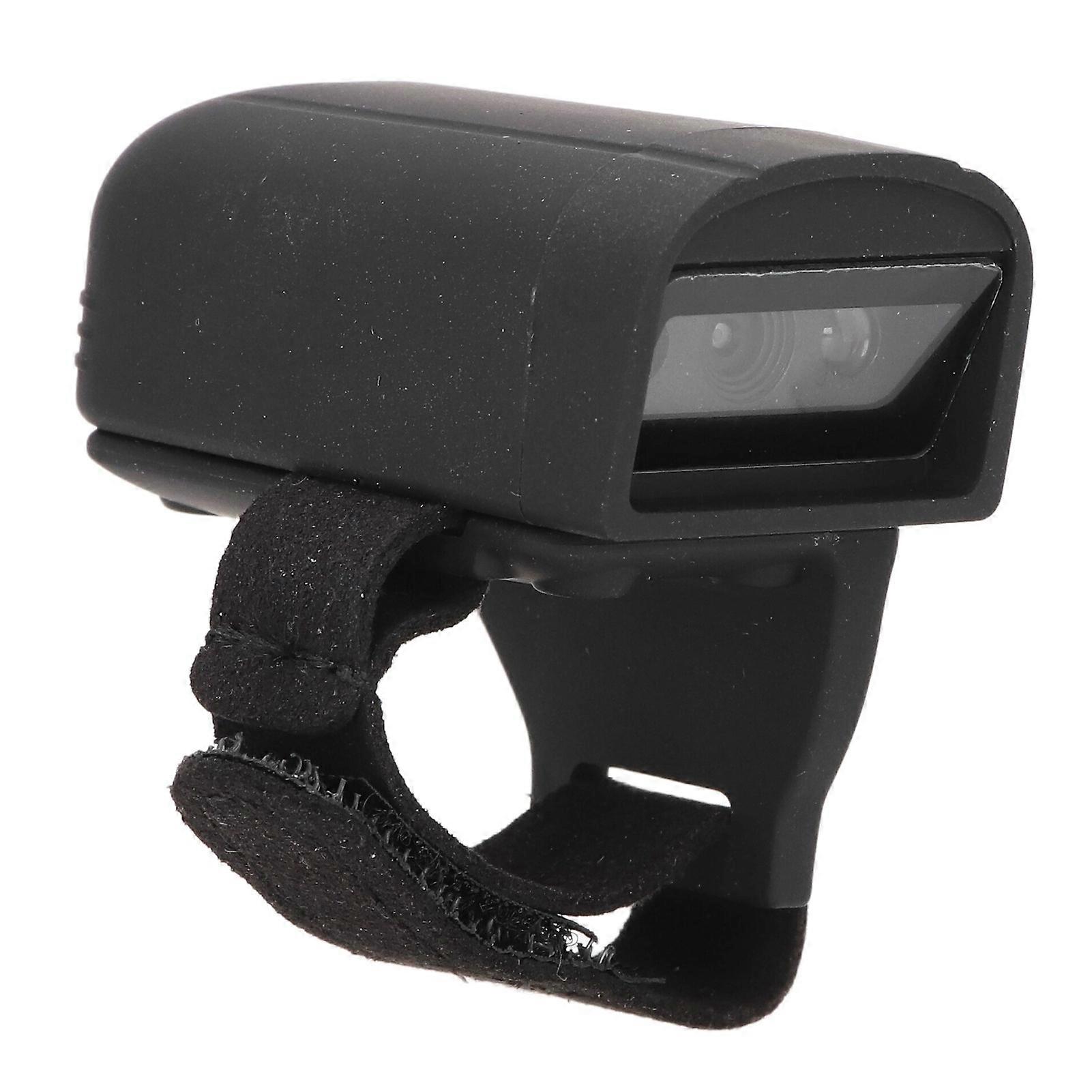 Wireless Ring Barcode Scanner Mini Finger 1D Reader 16MB Storage