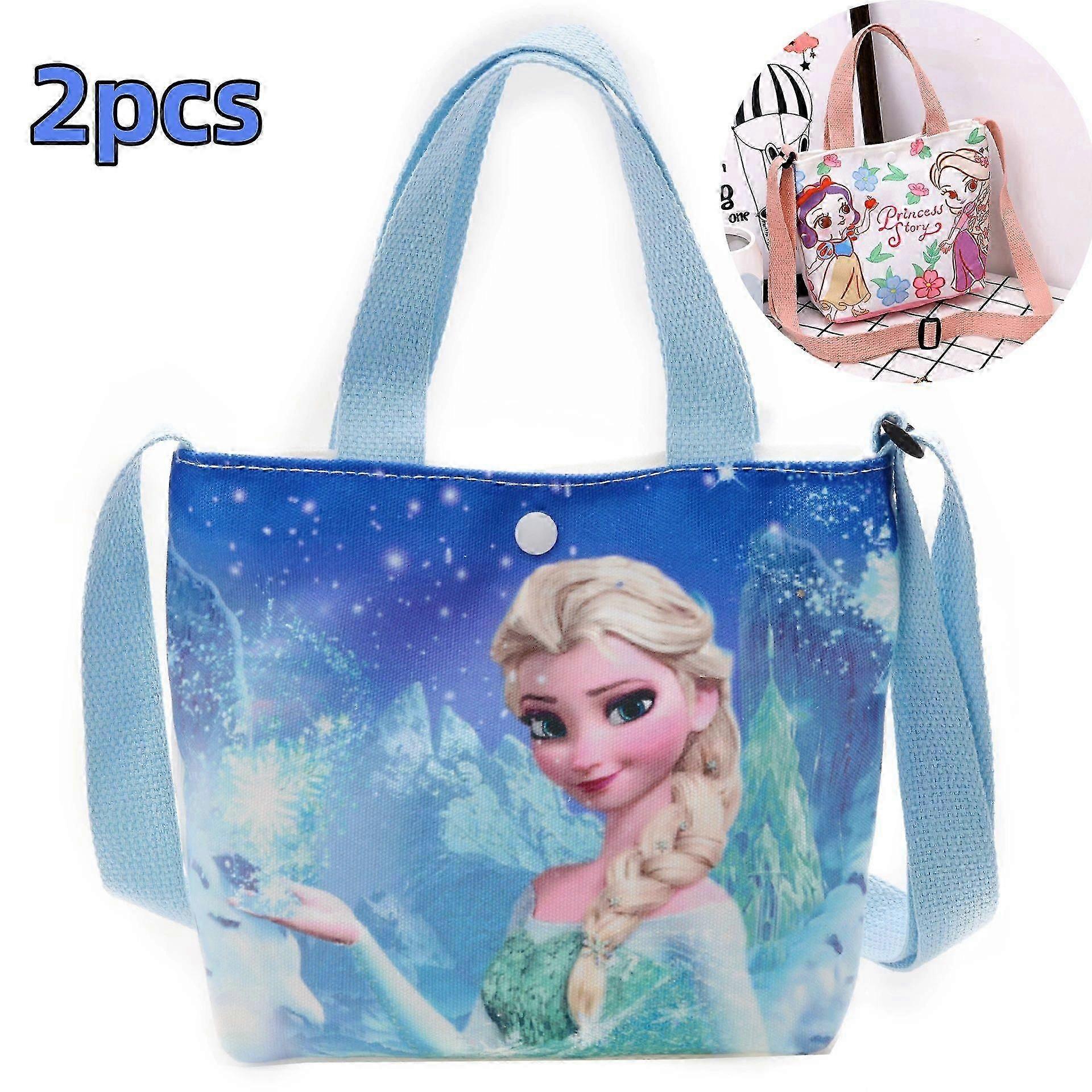 New Frozen 2 Elsa Princess Shoulder Bag Girl Kids Pearl Handbag Shopping Bags-Leisure handbag Gifts