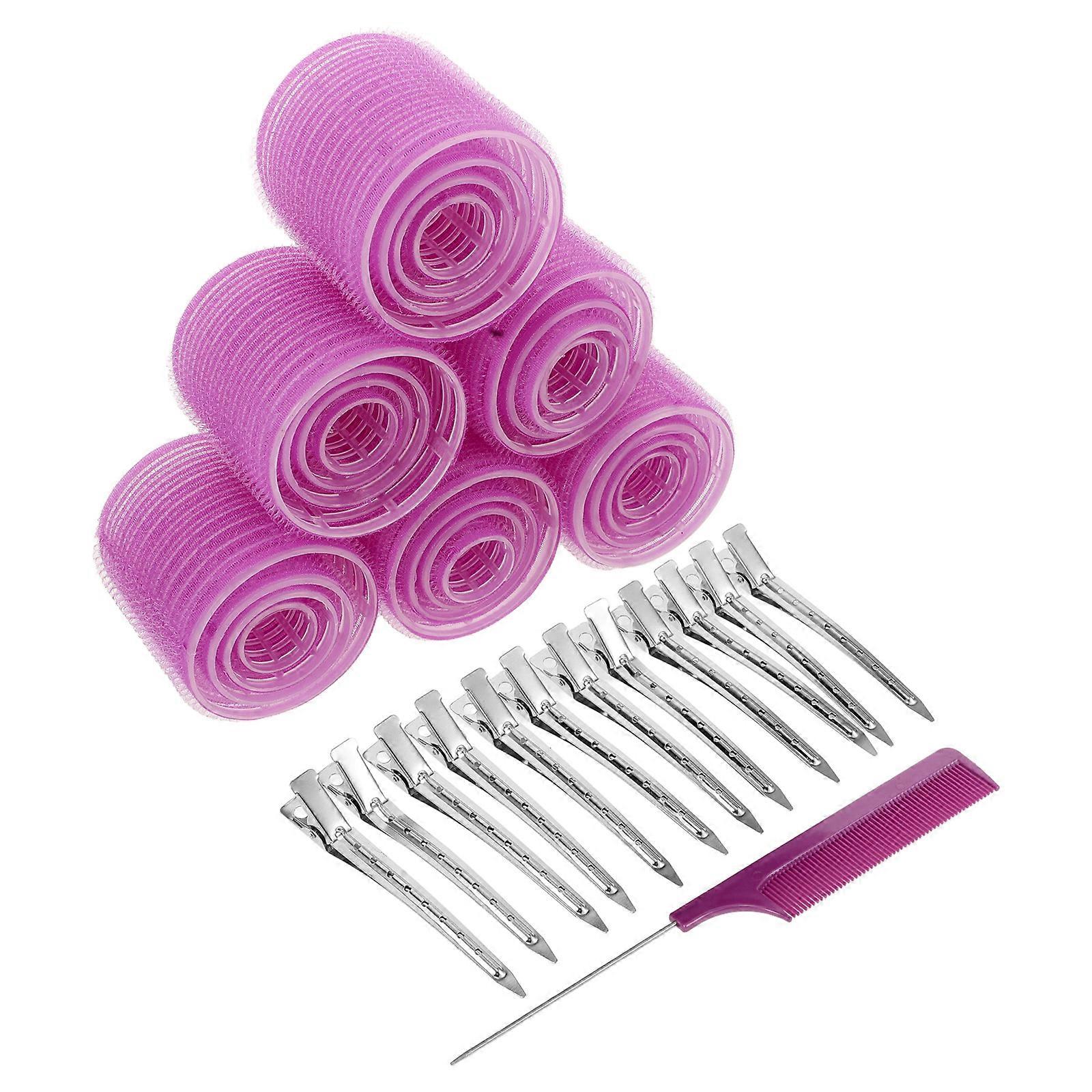Hair Curlers No Heat Round Self Grip Hair Rollers Set For Styling Enthusiasts 1Set