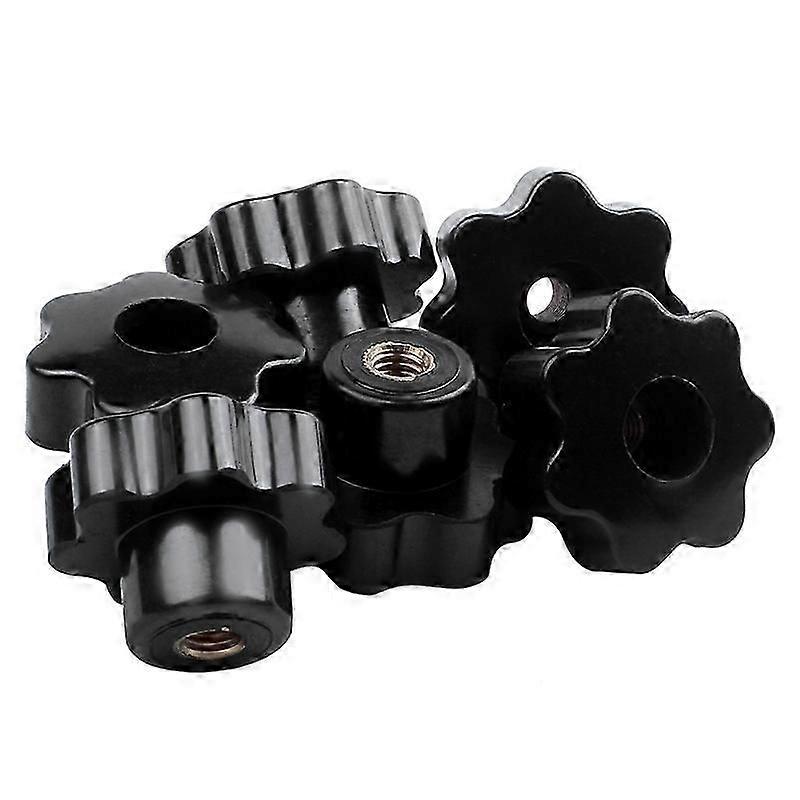 תפס מכונות אחיזת כפתור מחורץ M8 חוט נקבה 6 יחידות