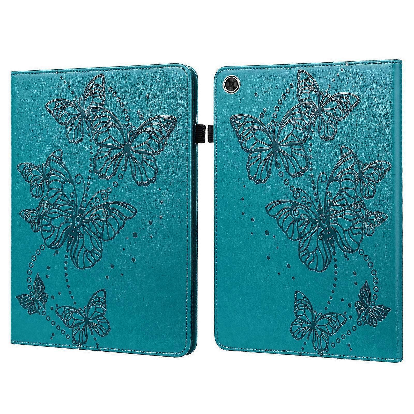 10.3 Inch Emed Butterfly Pattern Leather Tablet Case for Multiple Models (Pink)