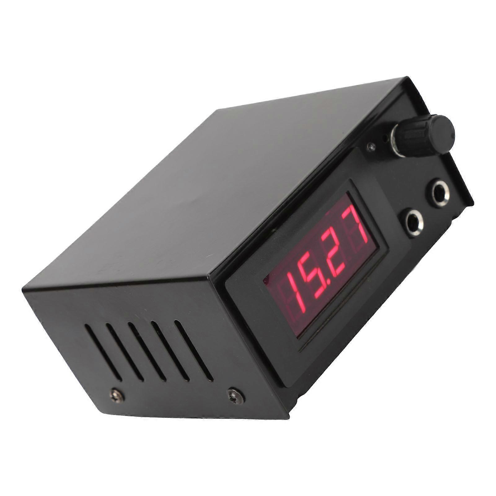 Adjustable Voltage Tattoo Power Supply Kit with LCD & RCA Cord