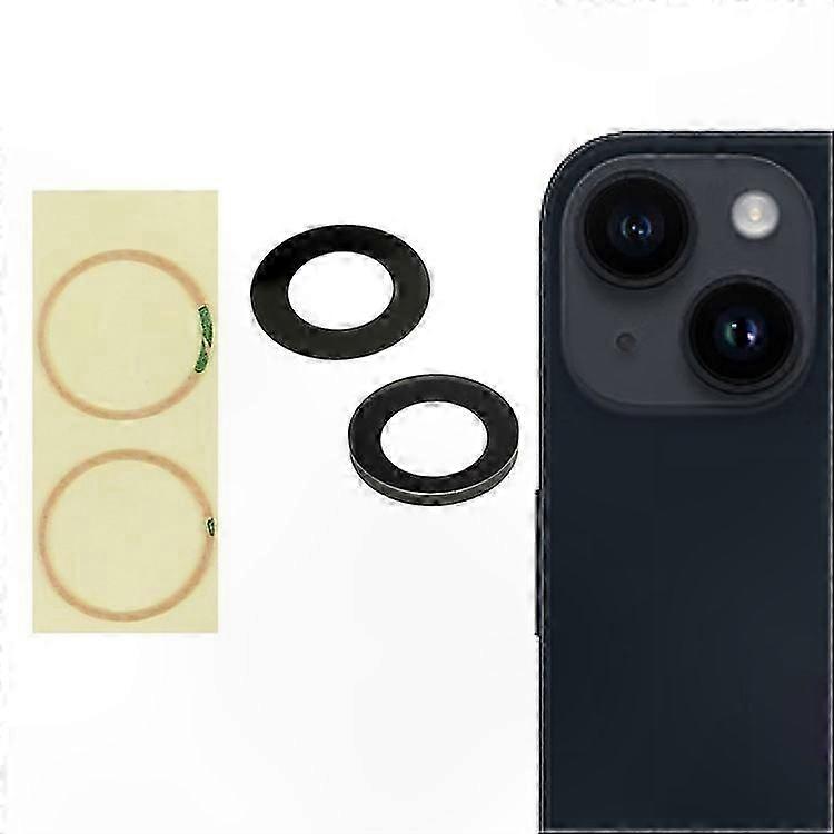 Rear Camera Lens Protector with Adhesive for 14 and 14 Plus, 1-Pack (No Logo)