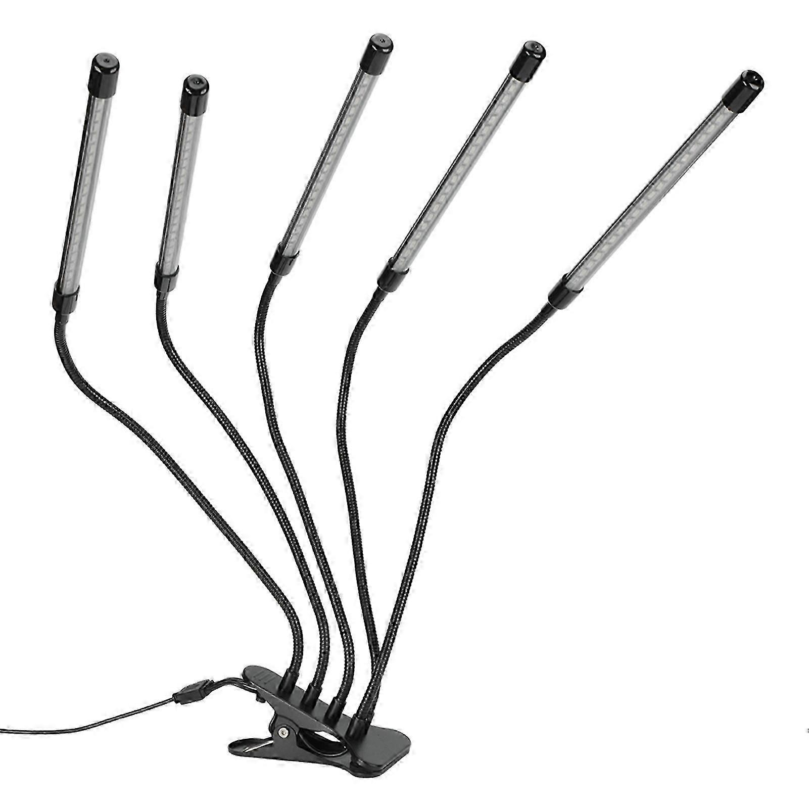 أضواء نمو كاملة الطيف خمسة في واحد ، ومصابيح نمو مؤقت أوتوماتيكي للبستنة ، وزراعة الشرفة المنزلية ، والنباتات المحفوظة بوعاء (يدعم طاقة USB)