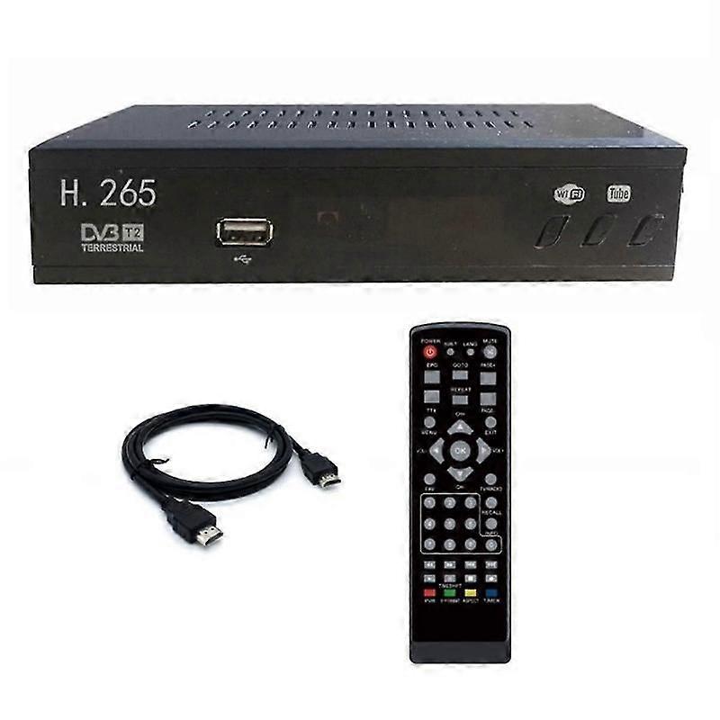 Décodeur DVB T2 tuner TV numérique HEVC 265 HD 1080P USB