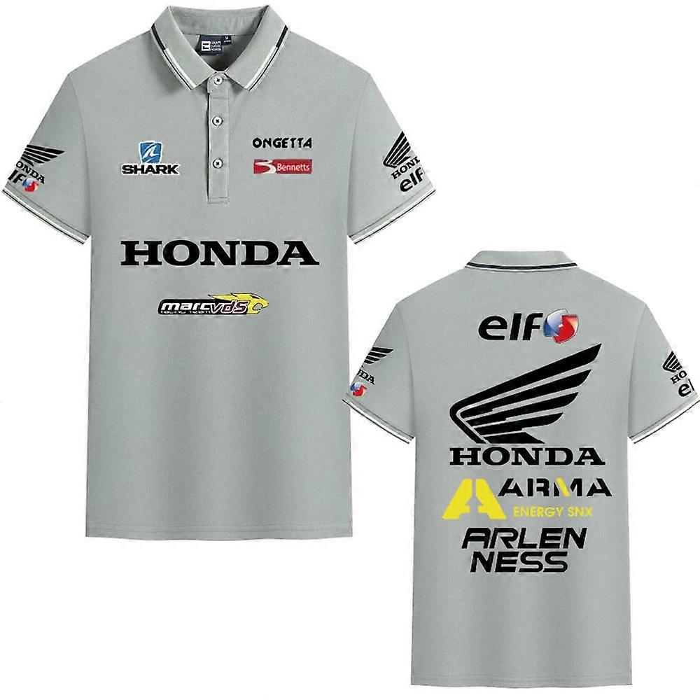 V��tements de moto Honda, haut d'��t�� pour hommes et femmes, POLO d��contract�� �� manches courtes pour ��quipe motogp, v��tements pour fans de cou
