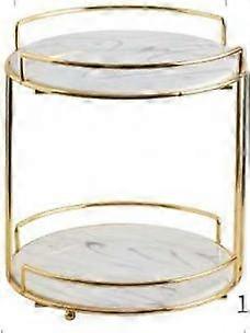 Tray Double Deck Cosmetics Storage Tray Creative Dressing|Storage Trays(Grey)