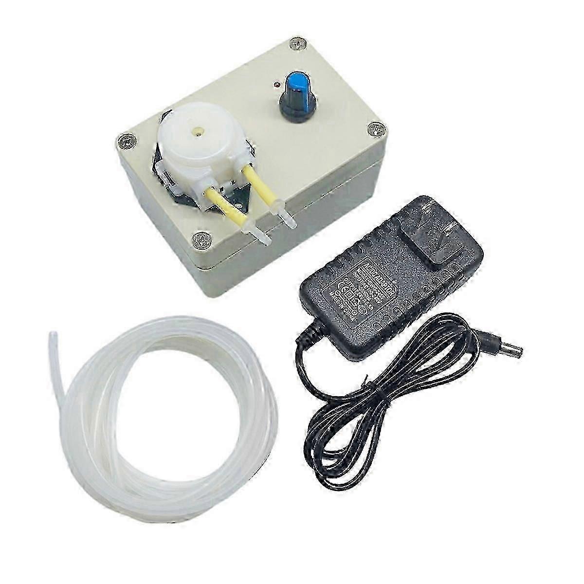 Adjustable Speed Peristaltic Pump 12V/24V Adjustable Speed Titration Pump Metering Pump US Plug
