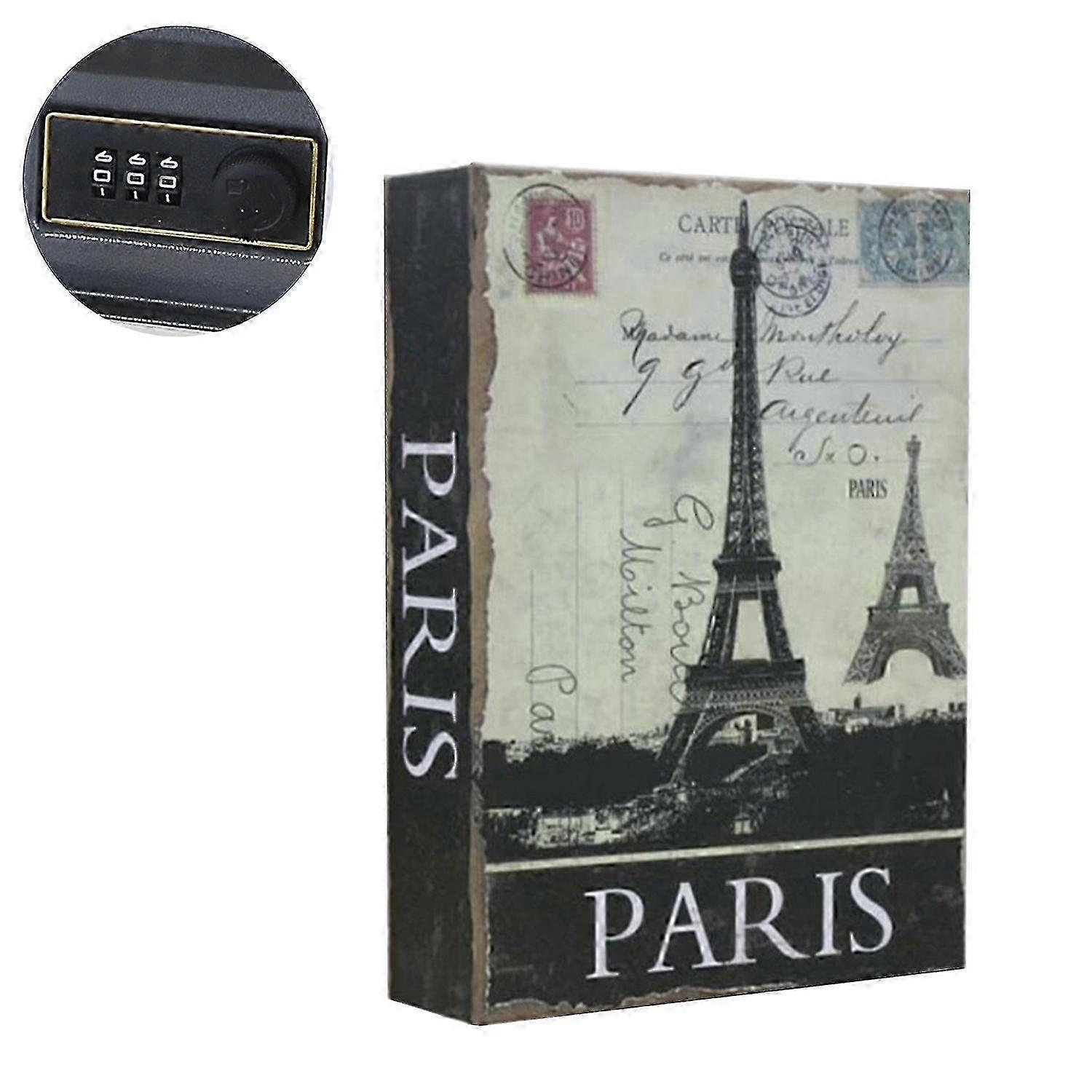 Coin Bank Safe Real Page Simulation Book Ornament Creative Key/Password Type Money Box Diversion Boo