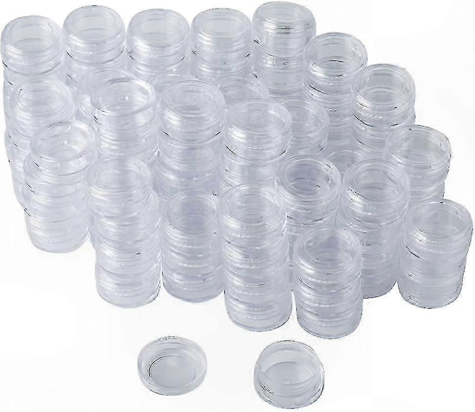 Transparent Storage Jars, 108 Pack, Clear and Cream Containers for Versatile Use