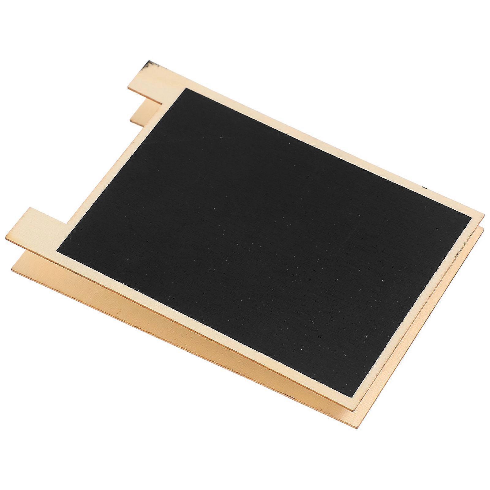Wooden Memo Chalkboard Black Message Board for Daily Use 12Pcs