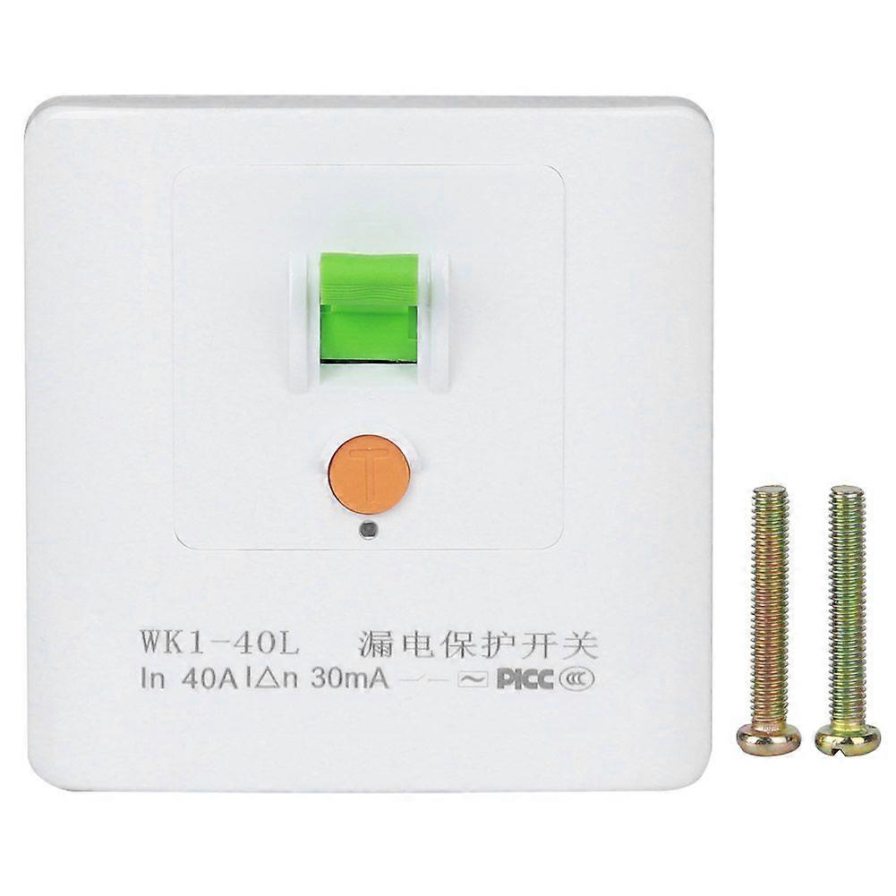 40A Electric Leakage Protector Wall Socket Switch for Air Conditioner Electric Water Heater
