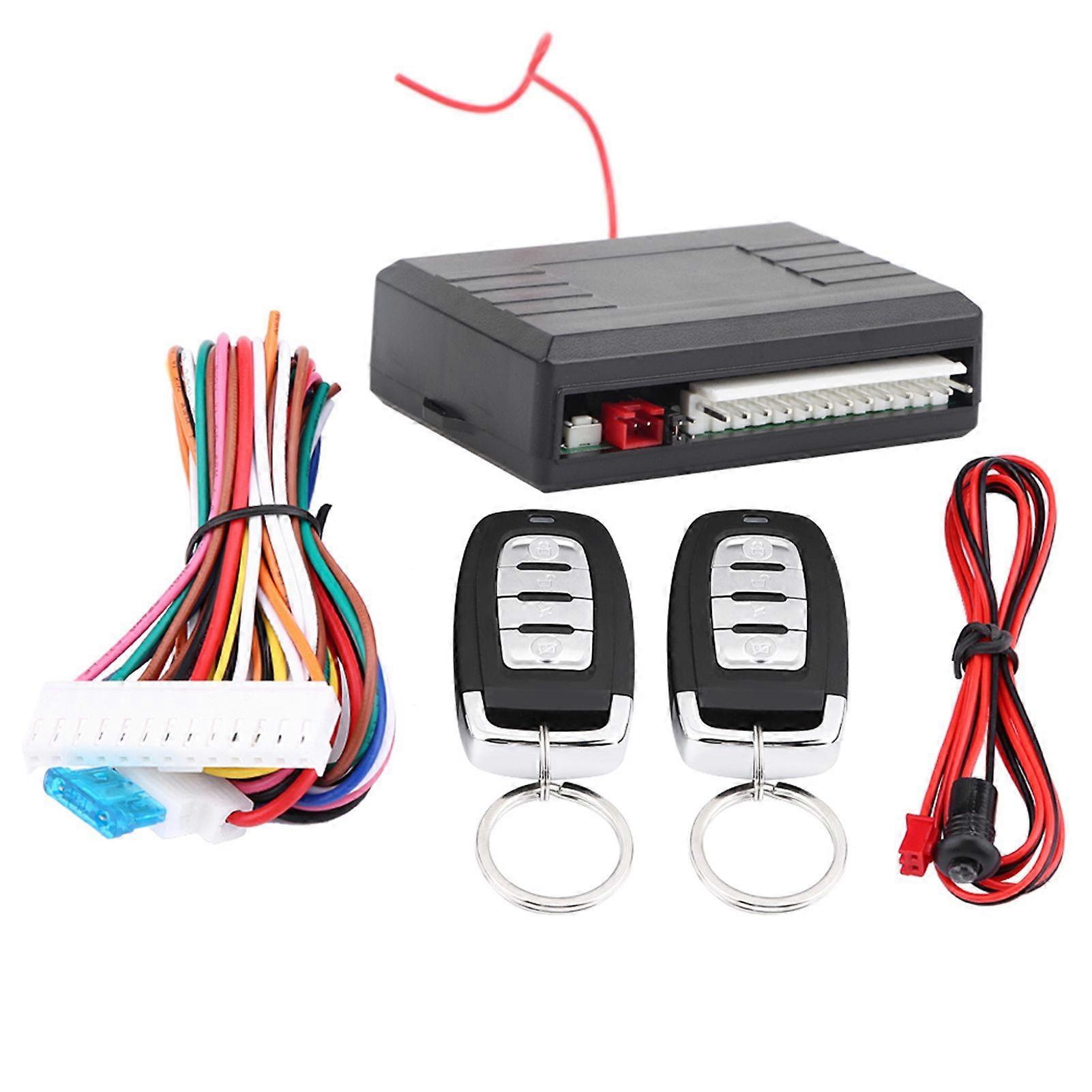 Car Keyless Entry System Door Lock Central Locking Remote Control Kit Universal