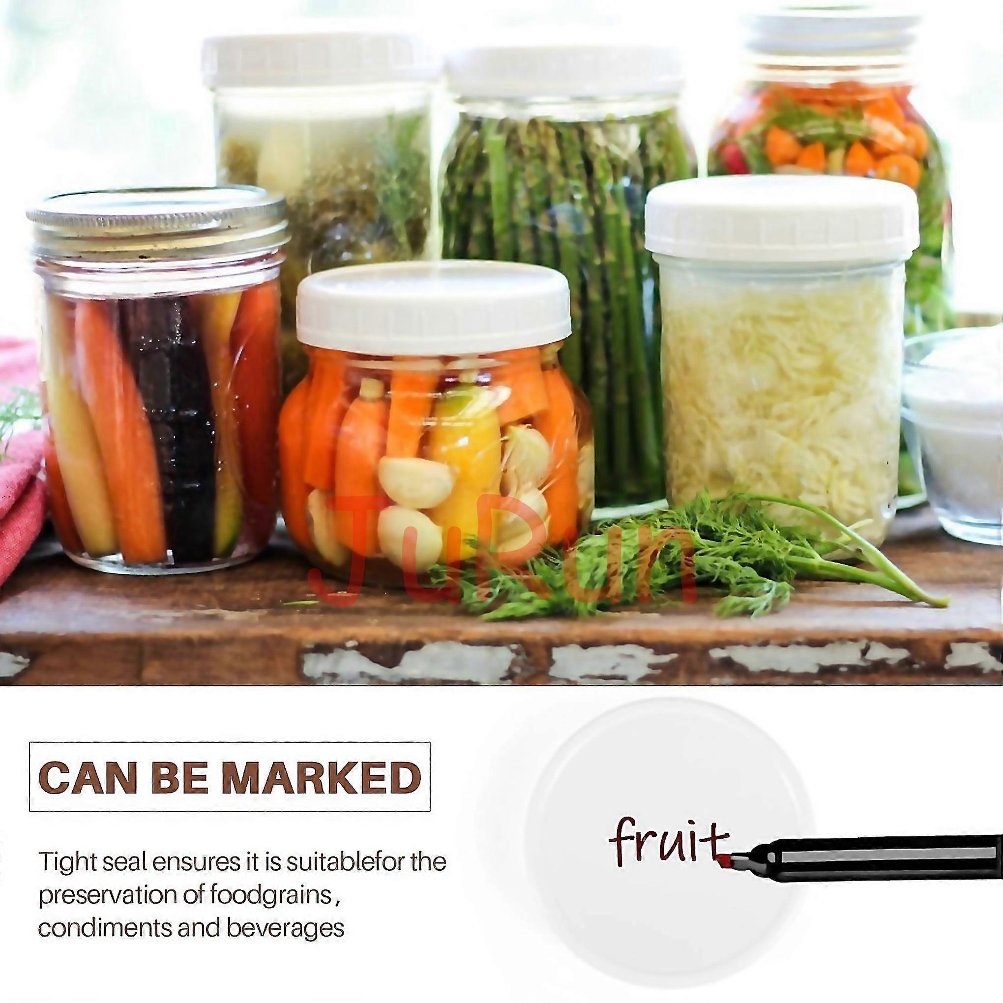 For 20pcs Plastic Storage Caps Lids Ribbed For 70mm86mm Standard