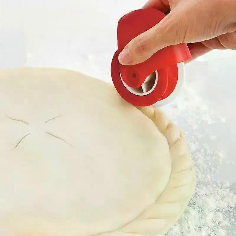 Multi-functional manual pie crust and dough cutter perfect edge of pastry wheel ideal kitchen gadget for baking enthusiasts