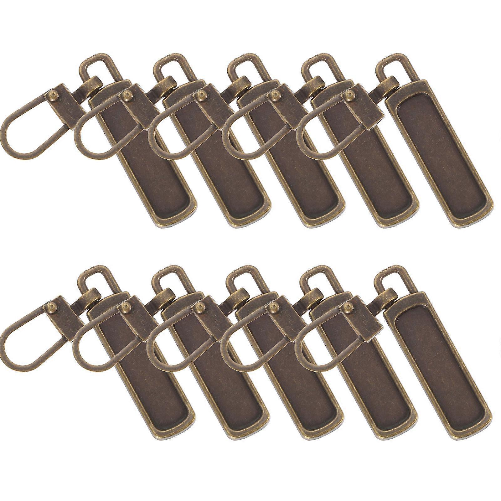 Zipper Pull Replacement Metal Zipper Pulls for Detachable Use 10Pcs